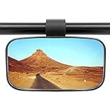 Motobiker 1pcs UTV Rear View Mirror for 1.5" - 2" Roll Cage with Shatter-Proof Tempered Glass Fits to Polaris Ranger, RZR Can Am Commander, Maverick Yamaha Viking, Rhino, Honda, Gator Mirrors