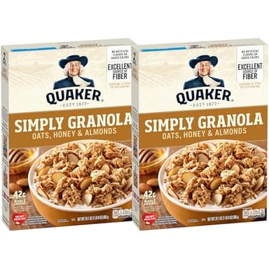 Quaker Simply Granola Honey & Almond, (Pack of 2)