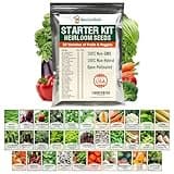 Open Seed Vault 15,000 Non GMO Heirloom Vegetable Seeds for Planting Vegetables and Fruits - 32 Variety Pack of Vegetable Seeds for Gardening, Survival Gear, Seed Vault Emergency Supplies Kit