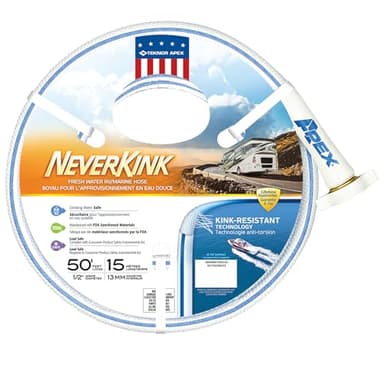 Teknor Apex 8602-25 NeverKink RV/Marine Hose - 5/8" x 25' , White