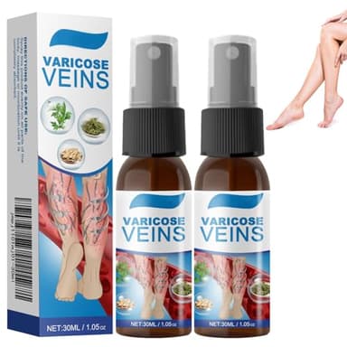 YeyiLidu 2PCS Timilk Veinguard Herbal Spray,Veinguard Herbal Spray,Professional Varicose Veins for Legs Sprays,Mild Ingredients Leg for All Skin Types-30ml