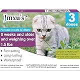 Flea and Tick Prevention for Cats, Cat Flea & Tick Control with Fipronil, Long-Lasting & Fast-Acting Topical Flea & Tick Treatment Drops for Kitten, 3 Doses
