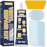 Tiepetly Vinyl Repair Kit Transparent, Waterproof Pool Liner Patch Kit, for Air Mattress, Hot Tubs, Inflatables, PVC, ABS, EVA and Rubber Materials, 60ml (60 ml)