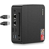 BOSGAME P3 Mini PC, AMD Ryzen 9 6900HX Mini Gaming PC, 32GB DDR5 1TB NVMe SSD Desktop Computers, Triple Display, Dual 2.5G LAN, Wi-Fi 6E/BT5.2, DP+HDMI+USB 4.0