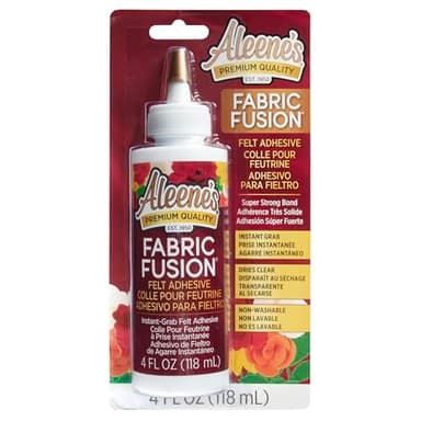 Aleene's Fabric Fusion Felt Adhesive, Instant Grab, Nontoxic, Dries Clear and Flexible, Strong Bond on Felt