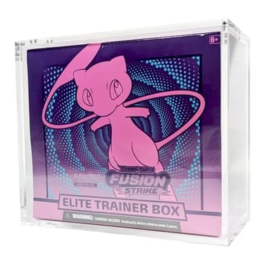Premium Acrylic ETB Display Case – Thick Crystal Clear Display with 6 Magnet Secure Closure | Compatible with Pokémon ETB Collector Boxes