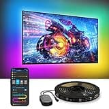 Govee TV LED Backlight, RGBIC Smart LED Strip Lights for 55-65 Inch TVs, Bluetooth and Wi-Fi APP Control, Works with Alexa & Google Assistant, Music Sync, 99+ Scene Modes, Adapter