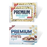 Premium Saltine Crackers Variety Pack, 2 Mini and 2 Soup & Oyster Crackers, Lunch Snacks, Bulk Snacks, 4 Packs
