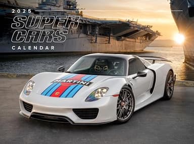 Silver Creek Press 2025 Super Cars Calendar - Stunning Photography - Luxury Sports Dream Car Wall Calendar 2025 - Ideal for Home, Office, Garage - Gift for Auto Enthusiasts