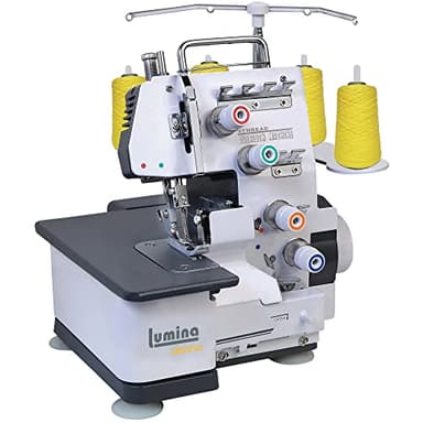 Lumina Sienna Serger Sewing Machine - Industrial Grade Sergers & Overlock Machines with Durable Metal Frame, 3-4 Serger Thread Capability - Overlocker Sewing Machine for Heavy Duty Fabric