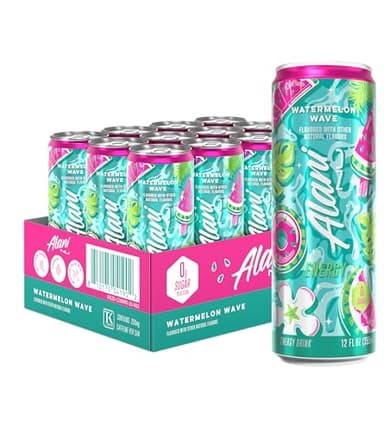 Alani Nu Watermelon Wave Sugar Free Energy Drink (Pack of 12)