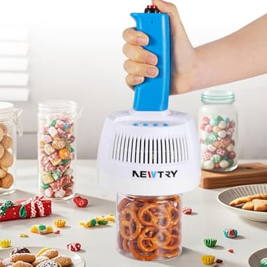 NEWTRY Induction Sealer 20-100mm Heat Handheld Sealing Machine Electromagnetic Bottle Cap Sealer Power & Time Adjustable for Plastic Glass Bottles Caps (110V)