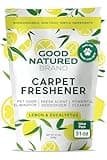 Good Natured Brand | Carpet Freshener & Deodorizer Powder | 31 oz Pet Odor Eliminator for Strong Odor & Pet Urine | Fresh Natural Lemon & Eucalyptus Scent | Safe for Homes with Pets