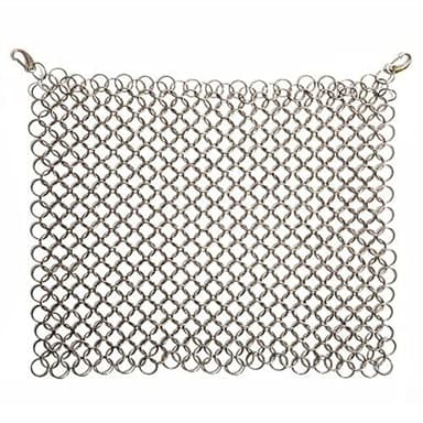 Maplefield Sous Vide Weights Chainmail Stainless Steel - 1.3 lb, Silver - Full-Submersion Sinker & Sous Vide Container Weight - Metal Cooking Accessory & Clips Included