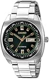 SEIKO Recraft Automatic Watch - Green Dial, Stainless Steel, Day/Date Calendar, 50m Water Resistant, 41hr Power Reserve