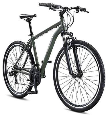 Schwinn GTX 1 Hybrid Bike, 700c Mens and Womens Bike, 21-Speed Hybrid Bicycle, Aluminum Dual-Sport Frame, Suspension Fork, Front and Rear Linear Pull Brakes, Adult Bicycle