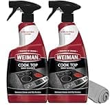 Weiman Cooktop Cleaner for Daily Use (2 Pack) Streak Free, Residue Free, Non-Abrasive Formula - 22 Ounce