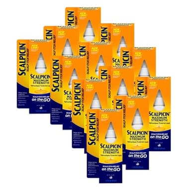 Scalpicin Scalp Itch Relief, 1.5 fl Oz. Maximum Strength ( Pack of 12)