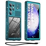 Haireca for Samsung Galaxy S23 Ultra Case Waterproof, [IP68 Underwater] [12FT Military Shockproof][Dust Proof], Built-in Screen & Lens Protector, Full Body Protection for S23 Ultra 6.8", Teal