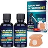 Toenail Fungus Treatment Extra Strength Kit: Nail Repair Liquid Solution and Patches - Nighttime Nail Patches Renewal - Fast Acting Drops with Undecylenic Acid, Natural Oil for Toe Finger Nails