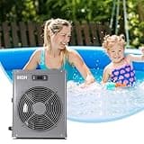 POOMEL Pool Heater for Above Ground Pool, Mini Swimming Pool Heat Pump Pool Water Warmer, 3.5 kW Electric Pool Water Heater Fits 8/11/15 Foot Pools, Up to 2000 Gallons, 12000 BTU, 110V 60Hz, PL-003H