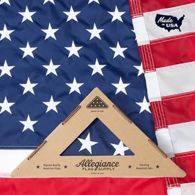 Allegiance Flag Supply American Flag | Made in USA with American-Sourced 200D Nylon, Embroidered Stars, Hand-Stitched Stripe