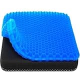 Gel Seat Cushion, Cooling seat Cushion (Super Large & Thick), Breathable Honeycomb Design Absorbs Pressure Points Seat Cushion, Gel Cushion for Office Chair, Home Car seat Cushion for Wheelchair