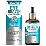 YXMTH Eyebright Herb Eye Drops for Dry Eyes & Eye Strain Relief-100% Natural Herbal Formula with Bilberry, Lutein & Chamomile,Fast-Acting Hydration for Dry Eyes, Vegan Eye Health Supplement | 2oz