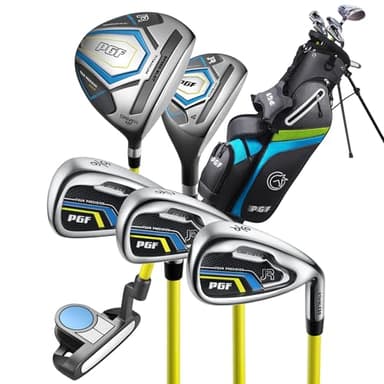 PGF Gold TP JR Kids Junior Golf Club Set – [Grey] [Hand: Right] [Height56–63"][Age for 10–13]