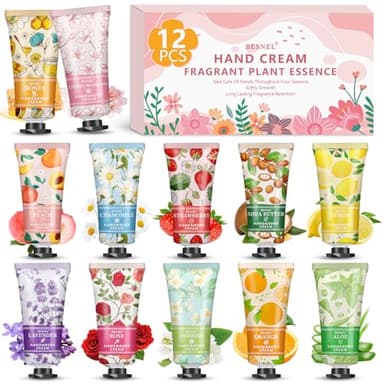 12 Pack Hand Cream Gift Set For Women, Mini Hand Lotion Travel Size in Bulk for Dry Cracked Hands, Mothers Day Gifts,Teacher Appreciation Gifts,Thanksgiving Gift, Bridesmaid Gift,Party Favors