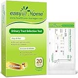 Easy@Home 20 Individual Pouches Urinary Tract Infection FSA Eligible Test Strips (UTI Test Strips) Monitor Bladder or Urinary Tract Issues by Testing Urine, 20 Tests/Box-FDA Cleared (UTI-20P)