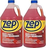 Zep Heavy-Duty Citrus Degreaser Refill - 1 Gallon (Case of 2) ZUCIT128 - Professional Strength Cleaner and Degreaser, Concentrated Pro Formula