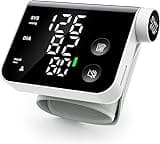 Blood Pressure Monitor Wrist Automatic Digital Machine LED Large Screen Display for Home Use 2 Users*120 Memory with Portable Storage Bag