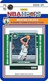FreshD Cards 2024-25 NBA Hoops Factory Sealed Boston Celtics Team Set: Jayson Tatum, Jaylen Brown, Kristaps Porzingis, Baylor Scheierman RCs (10 Cards)