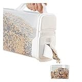 Buddeez Pet Food Storage Container - 8 Quart Capacity Bird Seed Container & Dog Food Storage, with Durable EZ Grip Handle and EZ Flip Lid with Pour Spout