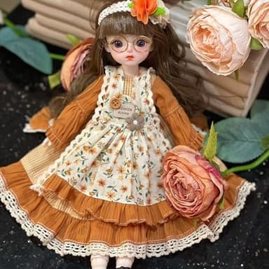 Retcvk 1/6 BJD Ball Jointed Blythe Smart Doll With Clothes - Anime Kawaii Myou Doll (Suwan)