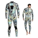 Wetsuits Mens 3MM Camo Neoprene Scuba Diving Unisex One Piece Sport Skin Spearfishing Full Suit (M)