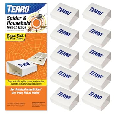 TERRO Spider & Insect Trap T3206-10 - Pack of 10 Insect Traps