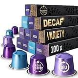 Decaf Italian Experience | 3 Italian City-Inspired Blends: Arezzo, Firenze, Torino | Medium & Dark Roasts | 100 Aluminum Nespresso Compatible Capsules