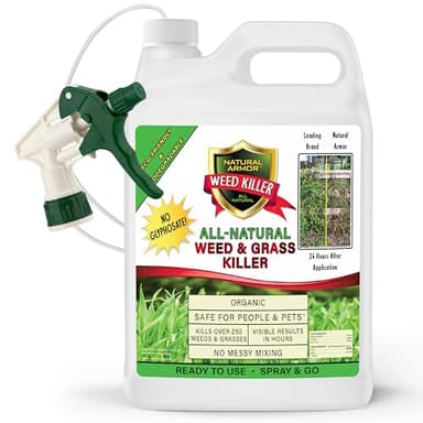 Natural Armor Weed and Grass Killer All-Natural Concentrated Formula. Contains No Glyphosate (128 OZ. Gallon)