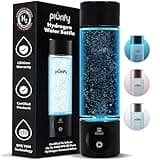 Hydrogen Water Bottle Generator - Up to 4100+ PPB Concentration - SPE/PEM Technology - Certified H2 Generator - Portable Athletic Performance & Hydration System - 6-Hour Hydrogen Retention (Black)