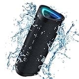Vanzon Bluetooth Speakers,V40 IPX7 Waterproof Portable Wireless Speaker with 24W Loud Stereo Sound&Up to 24H Playtime,TWS,RGB Multi-Colors Rhythm Lights for Outdoor, Home, Party, Beach, Travel