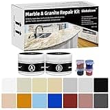 Marble and Granite Repair kit Porcelain Marble Stone and Quartz Countertops Repair kit for Chips Dents Cracks Holes Scratchs, Fix Chipped Edges Corners, Reattaches or rebuilds Missing Pieces