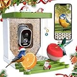 Smart Bird Feeder with Camera,2.5K HD Bird Watching Camera with AI Identify,Auto Capture Birds Videos & Detection,Solar Powered Wireless Birdhouse Camera for Outdoors,Ideal Gift for Birds Lovers