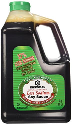 Kikkoman Lite Soy Sauce, 64-Ounce Bottle (Pack of 1)