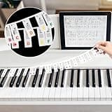 CCINEE Removable Piano Keyboard Note Labels 88 Keys Full Size for Learning,Bold Reusable Silicone Piano Key Stickers for Beginners Comes with Box