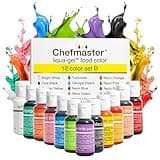 Chefmaster - Liqua-Gel Food Coloring - 12 Color Set B - Fade Resistant - 12 Pack - Vibrant, Eye-Catching Colors, Easy-To-Blend Formula, Fade-Resistant - Made in the USA