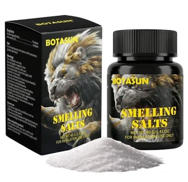 BOTASUN Powerful Salts Wake Up for Athletes,Activate Before Smelling,Instant Energy,Salts for Athletes Sports in Hockey,Smelling for Weightlifting and Powerlifting,Focus and Motivation(40g)