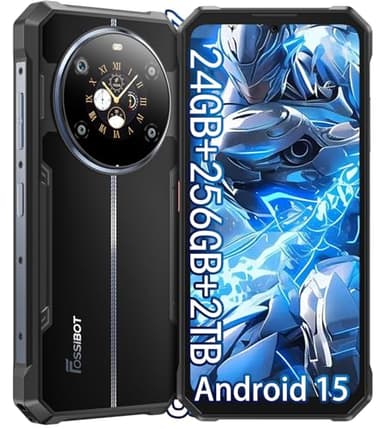 FOSSIBOT F109 5G Rugged Phone Unlocked, 24GB+256GB/2TB,10600mAh Battery Waterproof Phones,Android 14 Rugged Cell Phone, 6.745" HD+ 1.32-inch IPS Smartphone,50MP+16MP+5MP Rugged Phone(2026 deep Blue)