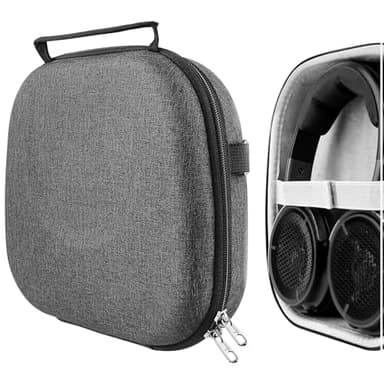 Geekria Shield Headphones Case Compatible with Corsair HS55, HS65, HS80, Virtuoso PRO Headsets, Replacement Hard Shell Travel Carrying Bag with Cable Storage (Dark Grey)